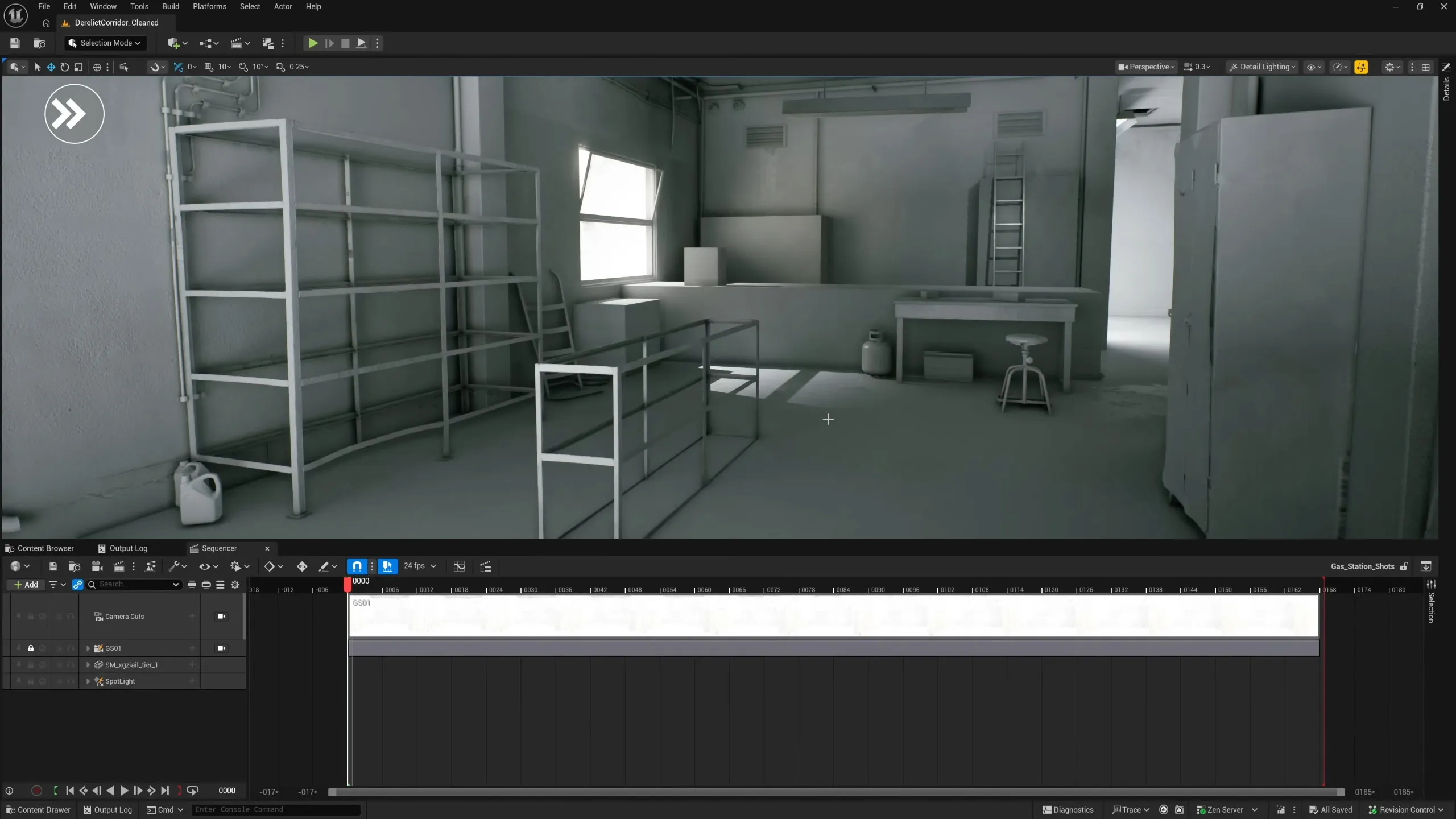 Screenshot of static media scene creation process.
